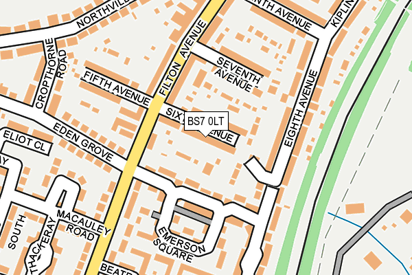BS7 0LT map - OS OpenMap – Local (Ordnance Survey)