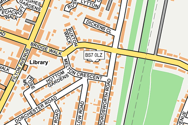BS7 0LZ map - OS OpenMap – Local (Ordnance Survey)