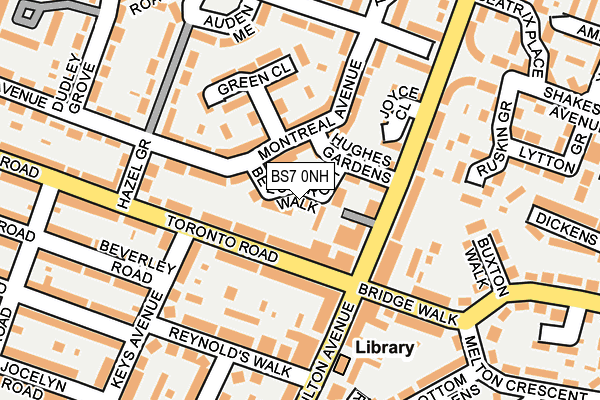 BS7 0NH map - OS OpenMap – Local (Ordnance Survey)