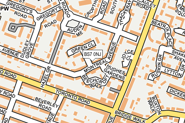 BS7 0NJ map - OS OpenMap – Local (Ordnance Survey)