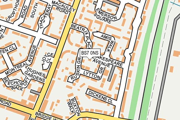 BS7 0NS map - OS OpenMap – Local (Ordnance Survey)
