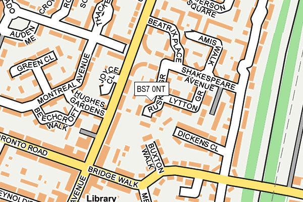 BS7 0NT map - OS OpenMap – Local (Ordnance Survey)