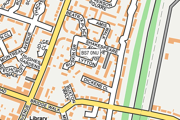 BS7 0NU map - OS OpenMap – Local (Ordnance Survey)