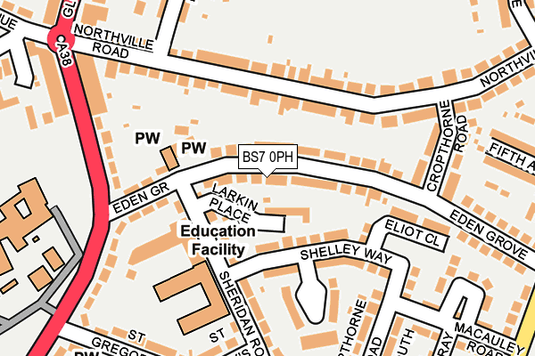 BS7 0PH map - OS OpenMap – Local (Ordnance Survey)