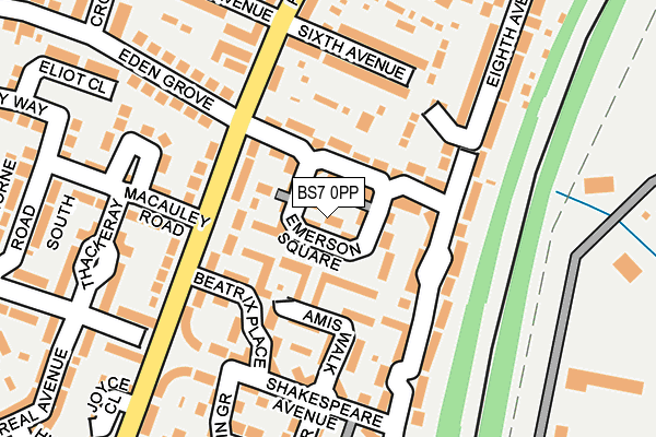 BS7 0PP map - OS OpenMap – Local (Ordnance Survey)