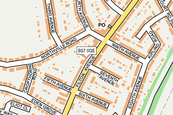 BS7 0QE map - OS OpenMap – Local (Ordnance Survey)