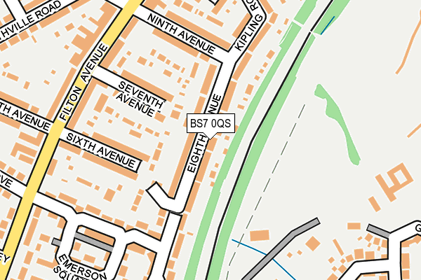 BS7 0QS map - OS OpenMap – Local (Ordnance Survey)