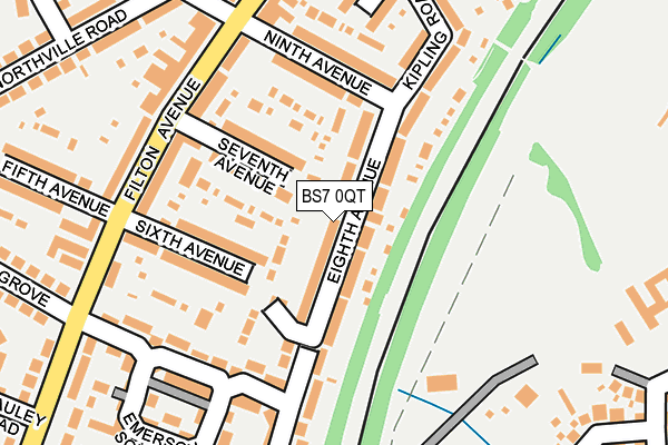 BS7 0QT map - OS OpenMap – Local (Ordnance Survey)