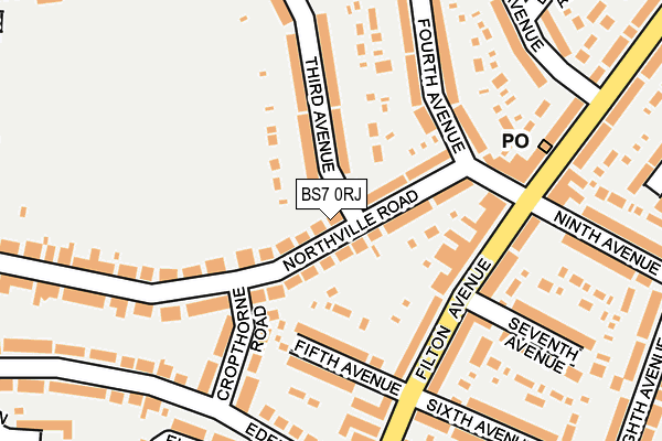 BS7 0RJ map - OS OpenMap – Local (Ordnance Survey)