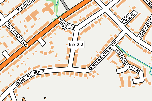 BS7 0TJ map - OS OpenMap – Local (Ordnance Survey)