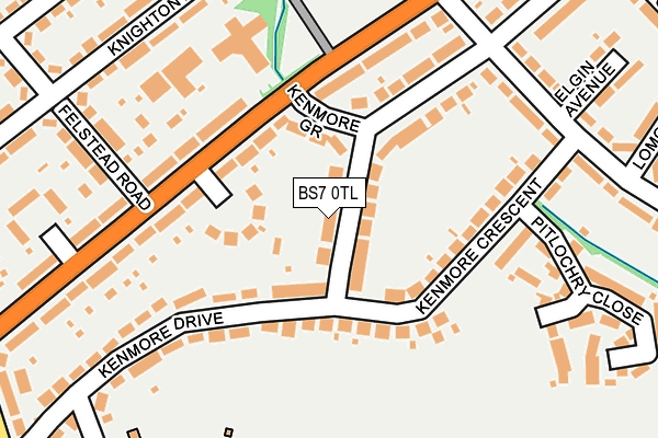 BS7 0TL map - OS OpenMap – Local (Ordnance Survey)
