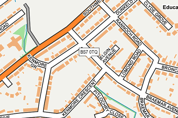 BS7 0TQ map - OS OpenMap – Local (Ordnance Survey)