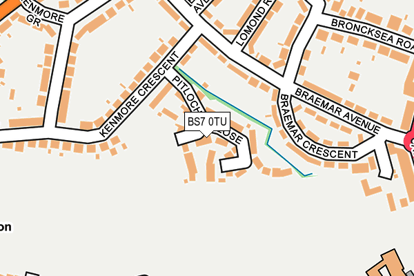 BS7 0TU map - OS OpenMap – Local (Ordnance Survey)