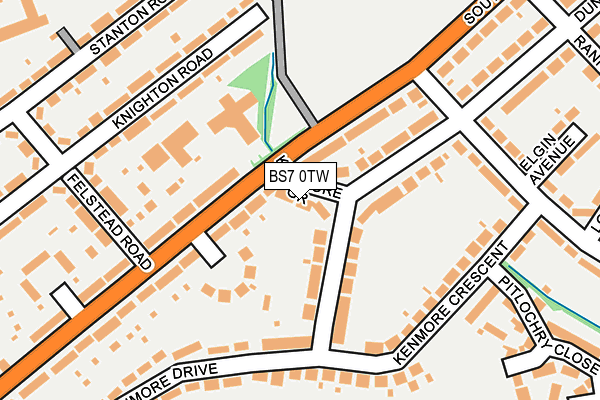 BS7 0TW map - OS OpenMap – Local (Ordnance Survey)