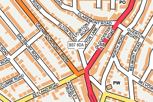 BS7 8DA map - OS OpenMap – Local (Ordnance Survey)