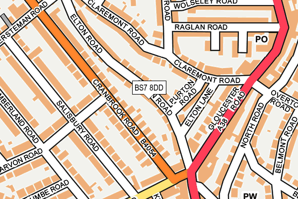 BS7 8DD map - OS OpenMap – Local (Ordnance Survey)