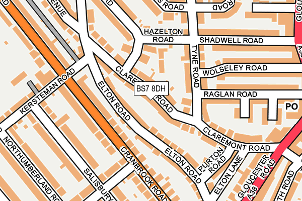 BS7 8DH map - OS OpenMap – Local (Ordnance Survey)