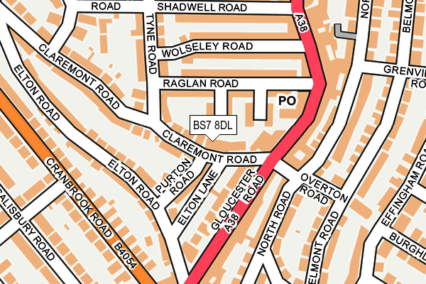 BS7 8DL map - OS OpenMap – Local (Ordnance Survey)