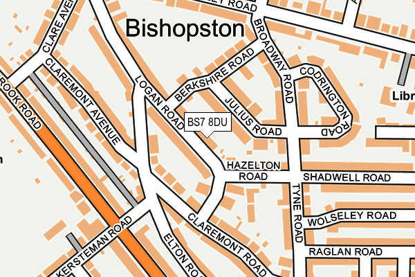 BS7 8DU map - OS OpenMap – Local (Ordnance Survey)