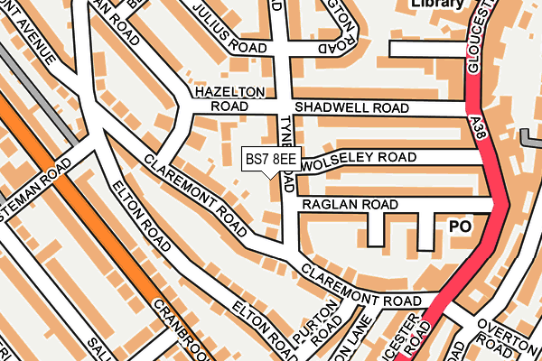 BS7 8EE map - OS OpenMap – Local (Ordnance Survey)