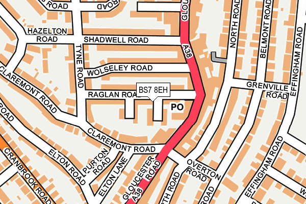 BS7 8EH map - OS OpenMap – Local (Ordnance Survey)