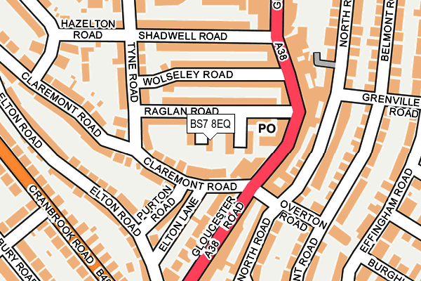 BS7 8EQ map - OS OpenMap – Local (Ordnance Survey)