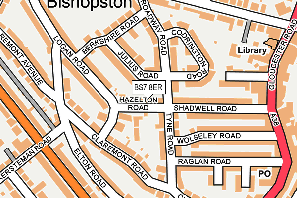 BS7 8ER map - OS OpenMap – Local (Ordnance Survey)