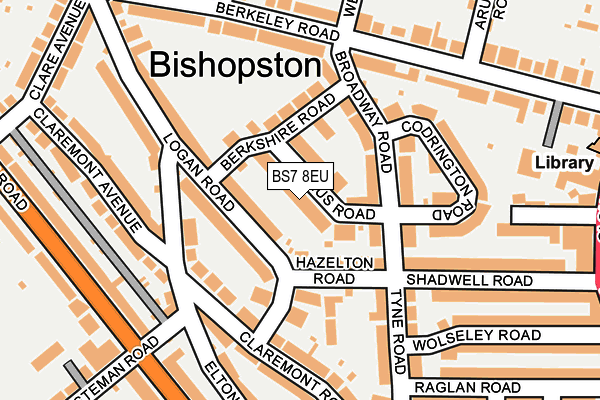BS7 8EU map - OS OpenMap – Local (Ordnance Survey)