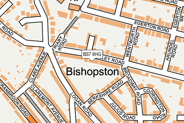 BS7 8HG map - OS OpenMap – Local (Ordnance Survey)