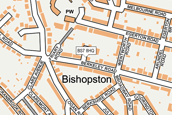 BS7 8HQ map - OS OpenMap – Local (Ordnance Survey)