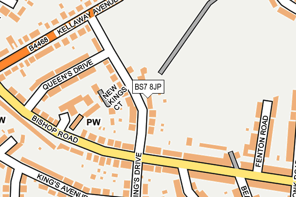 BS7 8JP map - OS OpenMap – Local (Ordnance Survey)