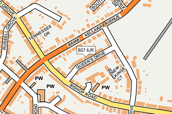 BS7 8JR map - OS OpenMap – Local (Ordnance Survey)