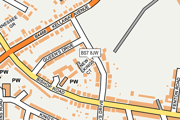 BS7 8JW map - OS OpenMap – Local (Ordnance Survey)
