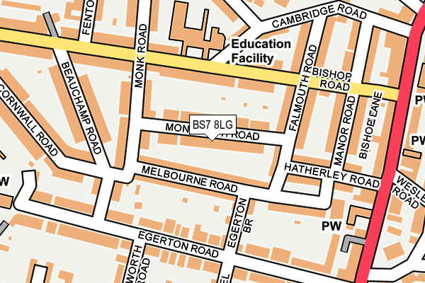 BS7 8LG map - OS OpenMap – Local (Ordnance Survey)