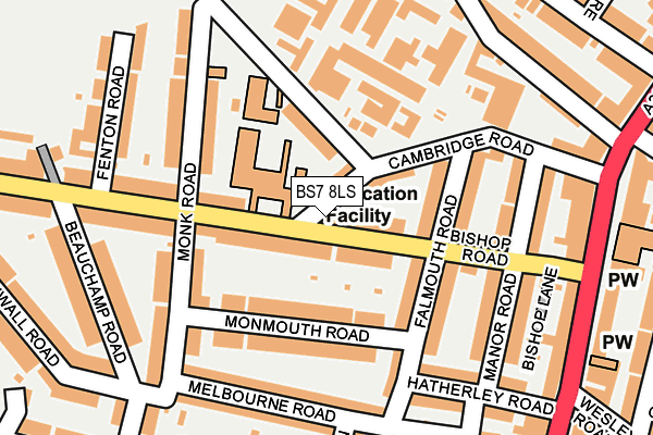 BS7 8LS map - OS OpenMap – Local (Ordnance Survey)