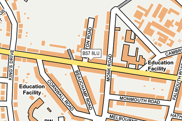 BS7 8LU map - OS OpenMap – Local (Ordnance Survey)