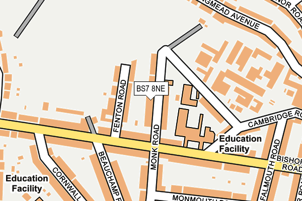 BS7 8NE map - OS OpenMap – Local (Ordnance Survey)
