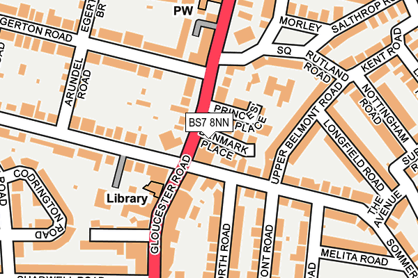 BS7 8NN map - OS OpenMap – Local (Ordnance Survey)