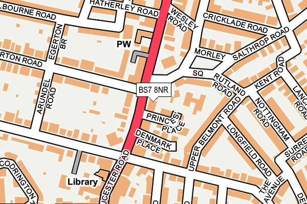 BS7 8NR map - OS OpenMap – Local (Ordnance Survey)