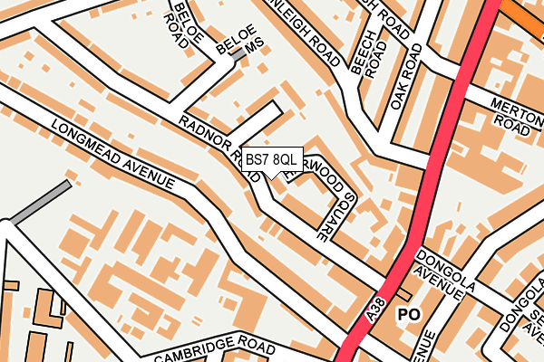 BS7 8QL map - OS OpenMap – Local (Ordnance Survey)