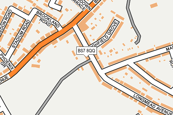 BS7 8QQ map - OS OpenMap – Local (Ordnance Survey)