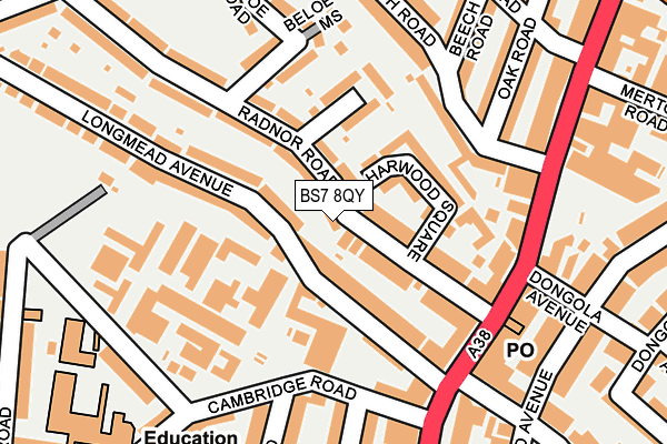 BS7 8QY map - OS OpenMap – Local (Ordnance Survey)