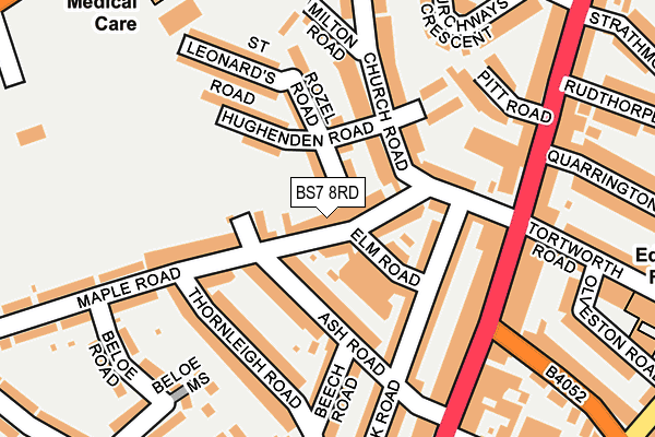 BS7 8RD map - OS OpenMap – Local (Ordnance Survey)