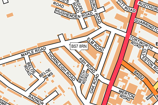 BS7 8RN map - OS OpenMap – Local (Ordnance Survey)