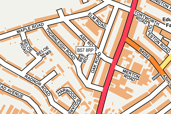 BS7 8RP map - OS OpenMap – Local (Ordnance Survey)