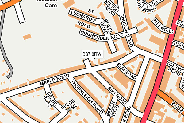 BS7 8RW map - OS OpenMap – Local (Ordnance Survey)