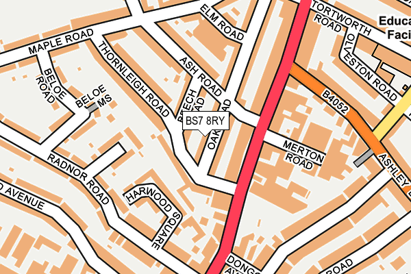 BS7 8RY map - OS OpenMap – Local (Ordnance Survey)