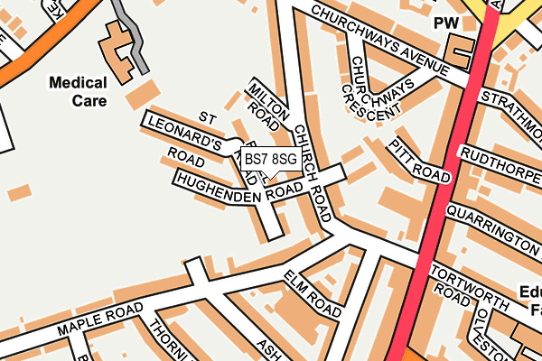 BS7 8SG map - OS OpenMap – Local (Ordnance Survey)