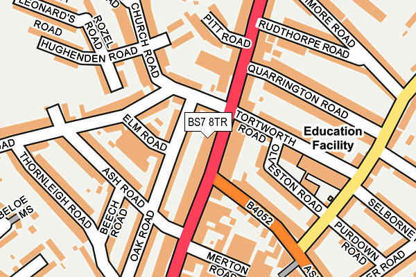 BS7 8TR map - OS OpenMap – Local (Ordnance Survey)