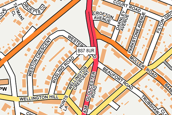 BS7 8UR map - OS OpenMap – Local (Ordnance Survey)